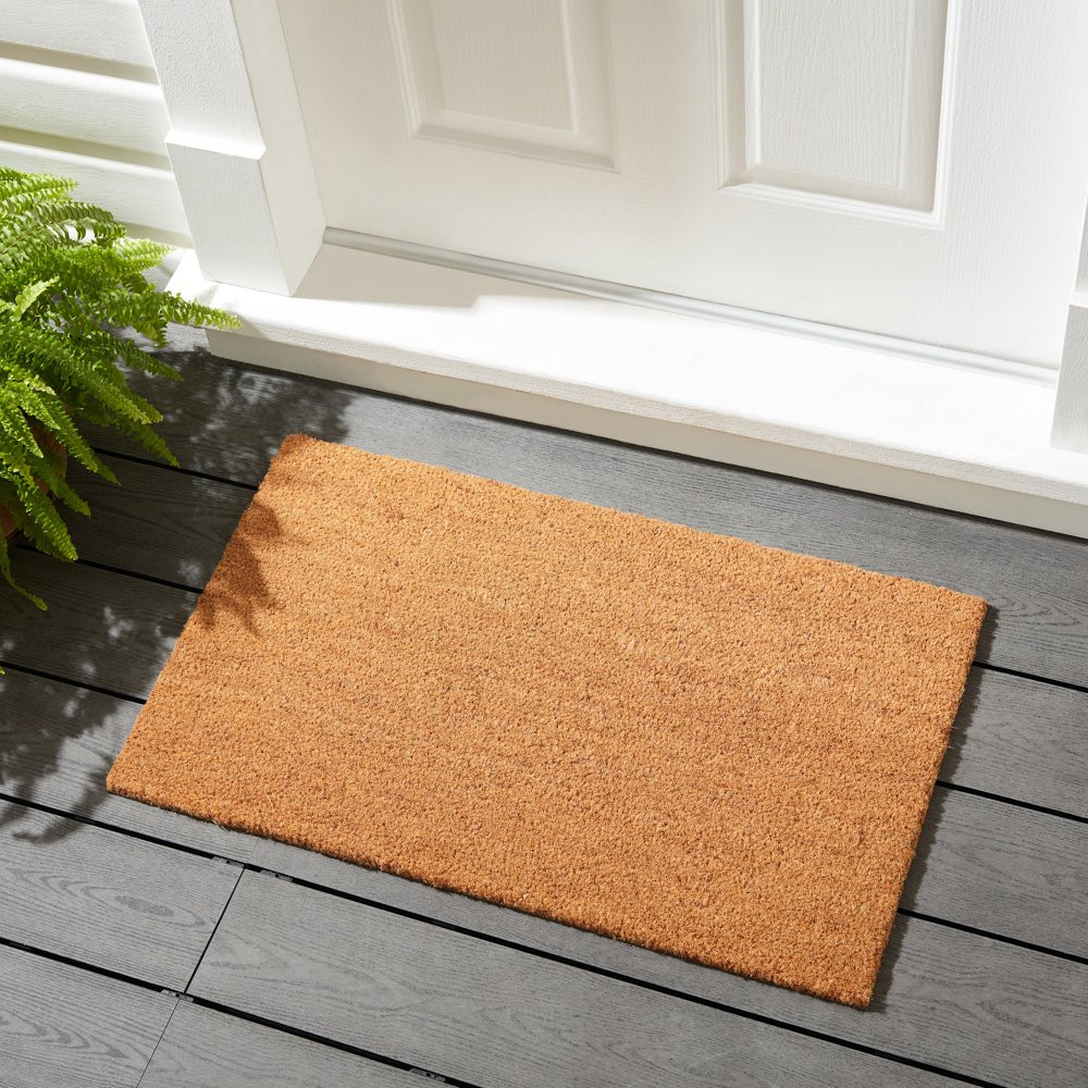 Non Slip Backing Coir Doormat In/Outdoor Wiping Shoes Home Decor 18" X 30" gallery