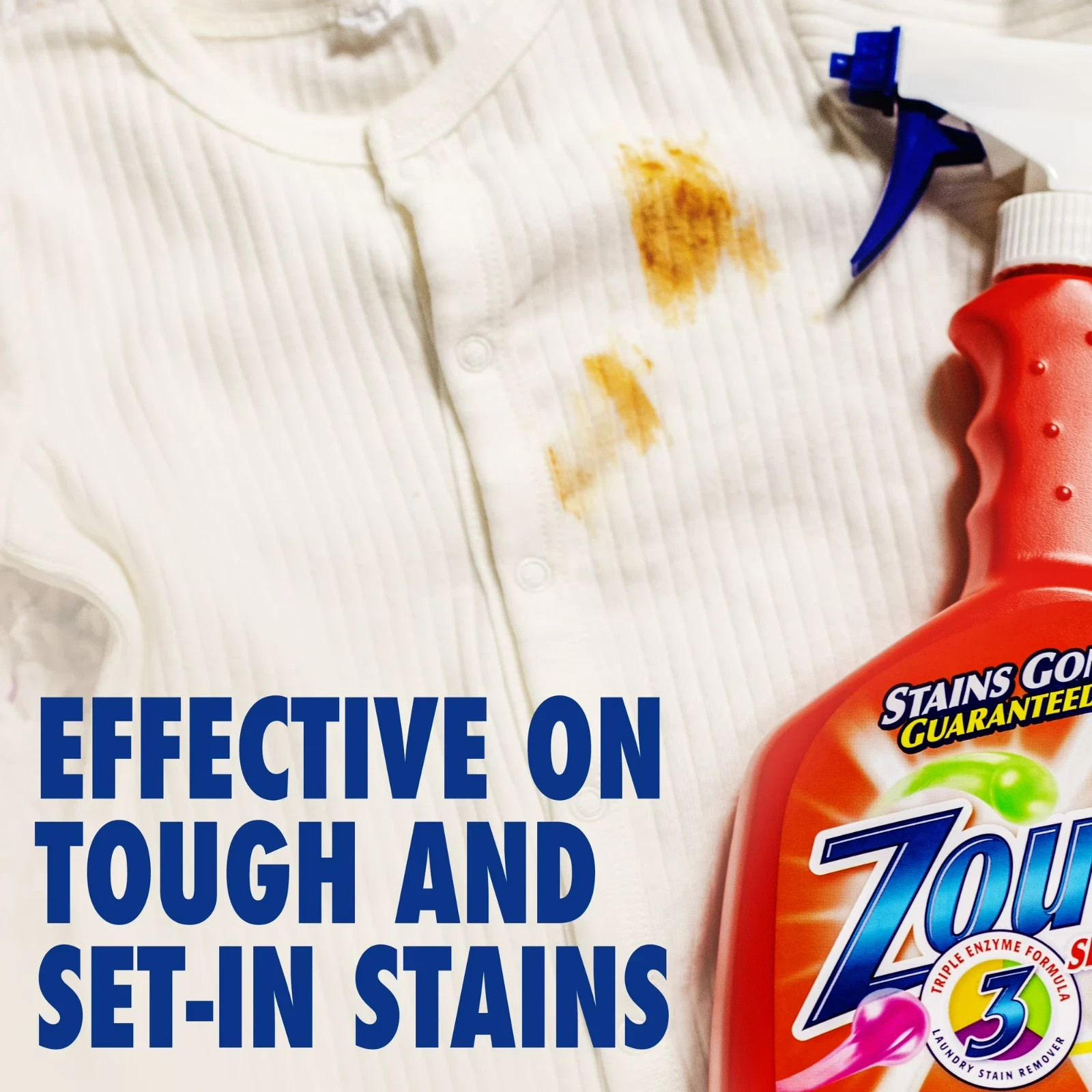 Zout Laundry Stain Remover Spray, Triple Enzyme Formula, 22 oz, 1 Pack gallery