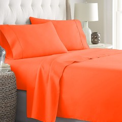 Select Hotel Quality Bed Sheets – 1000 OR 1200 TC 100% Cotton – Orange