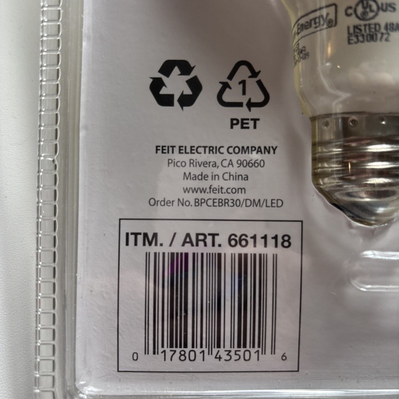Feit Electric LED Soft White Dimmable BR30 Flood 65W Replacement 750 Lumens gallery
