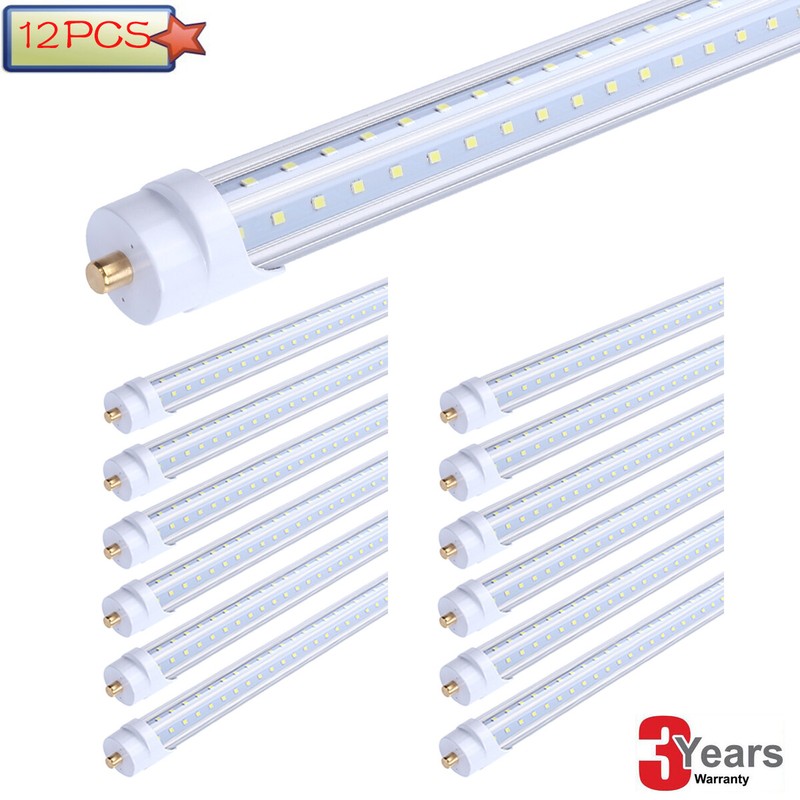 12Pack 8FT LED Tube Light 65W 45W FA8 Single Pin LED Shop Light, Ballast Removed gallery