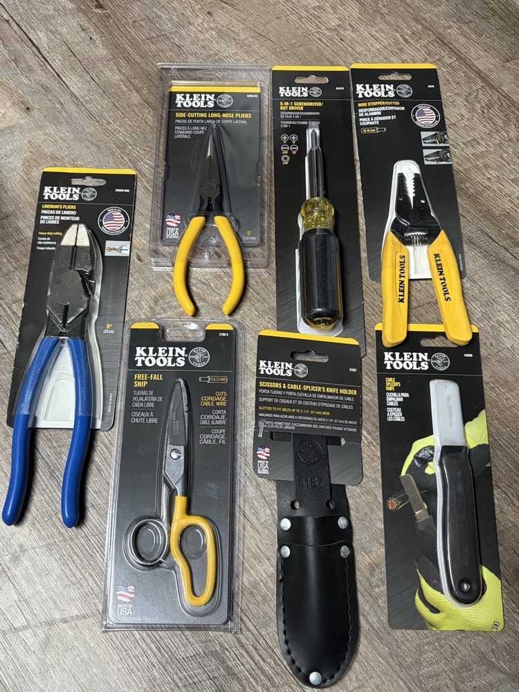 7 Klein Electricians Tools (NEW)
