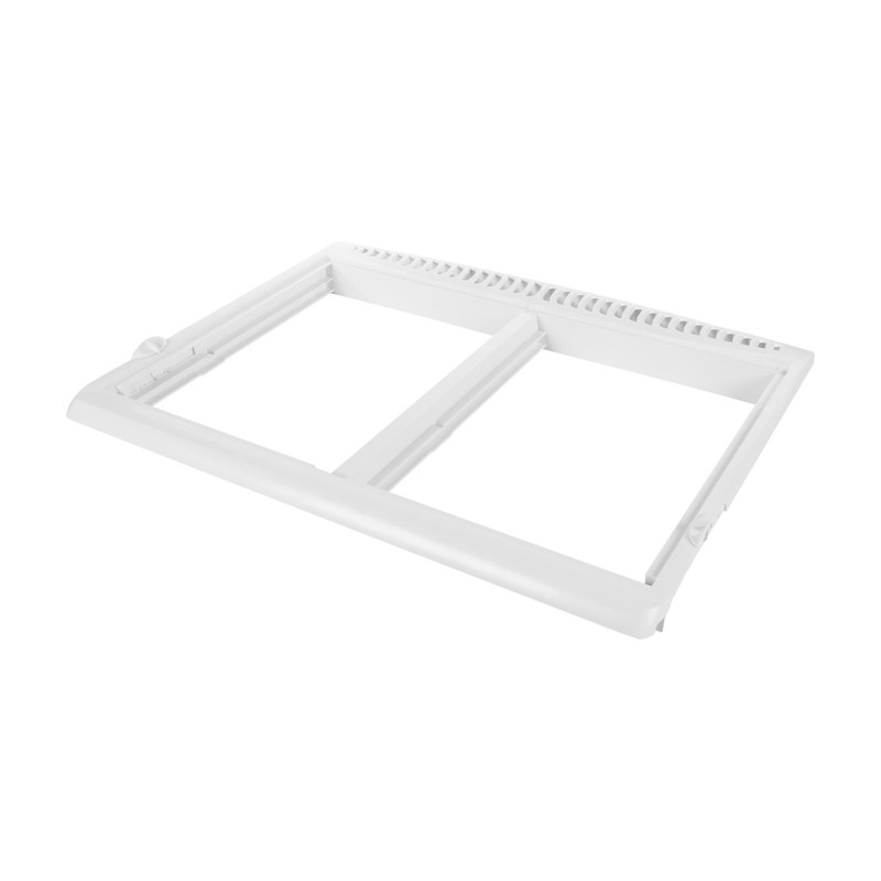 Refrigerator Shelf Frame & Crisper Drawer Cover - White, Impact Resistant Replac gallery