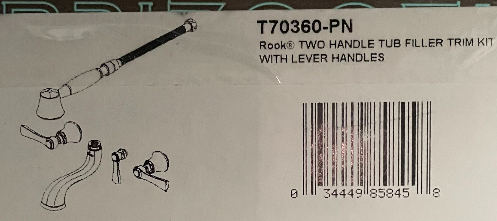 Brizo Rook T70360-PN Polished Nickel Deck Mounted Tub Filler Trim Kit gallery