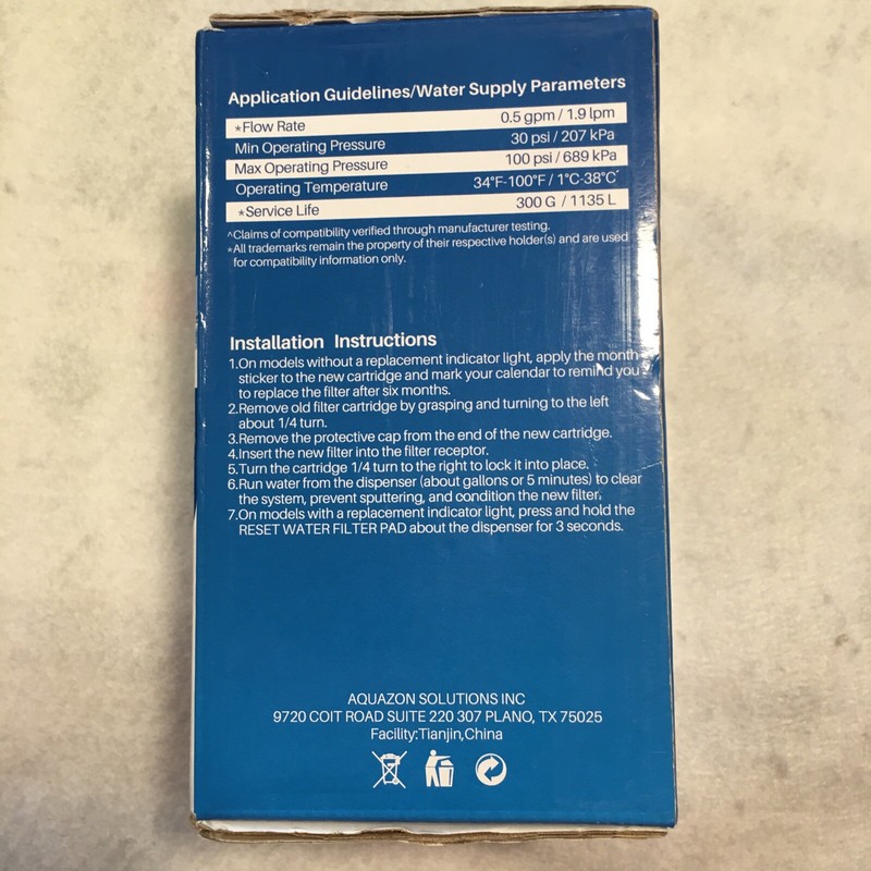 PUREPLUS Replacement Filter PP-RWF0100A Reduces 99% Chlorine Taste & Odor gallery