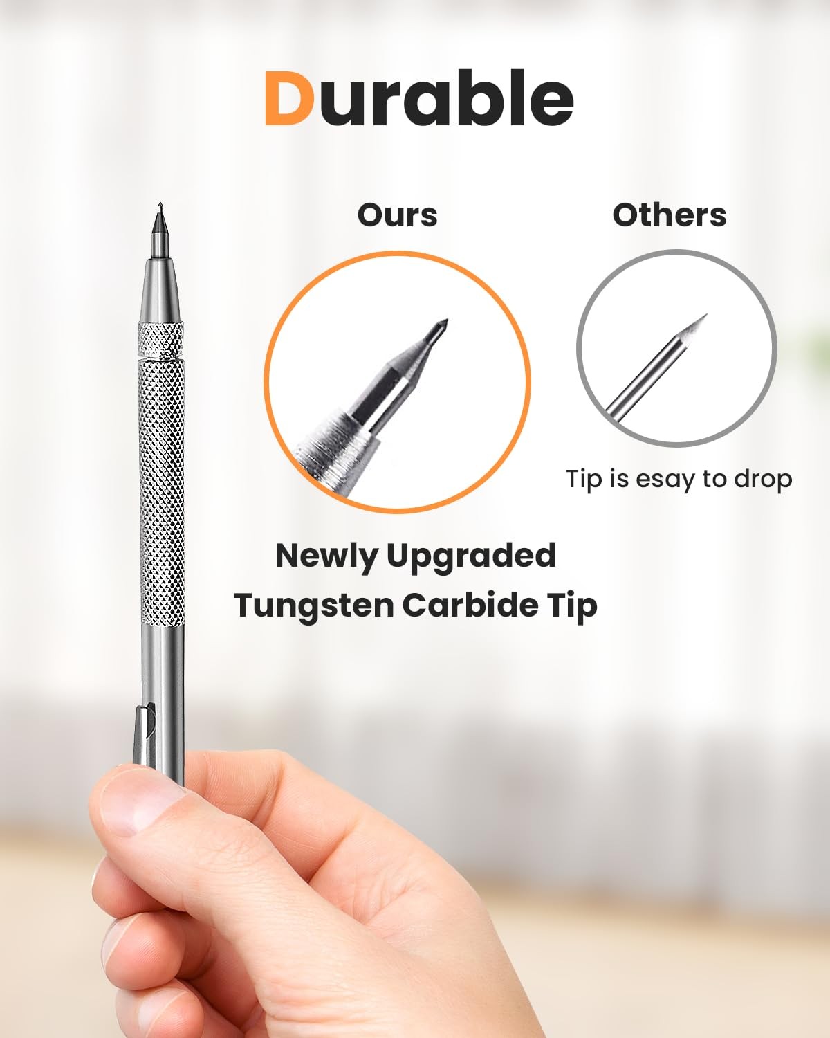 4 Pack Tungsten Carbide Scriber with Magnet Metal Scribe with Extra 24 Mark Nibs gallery