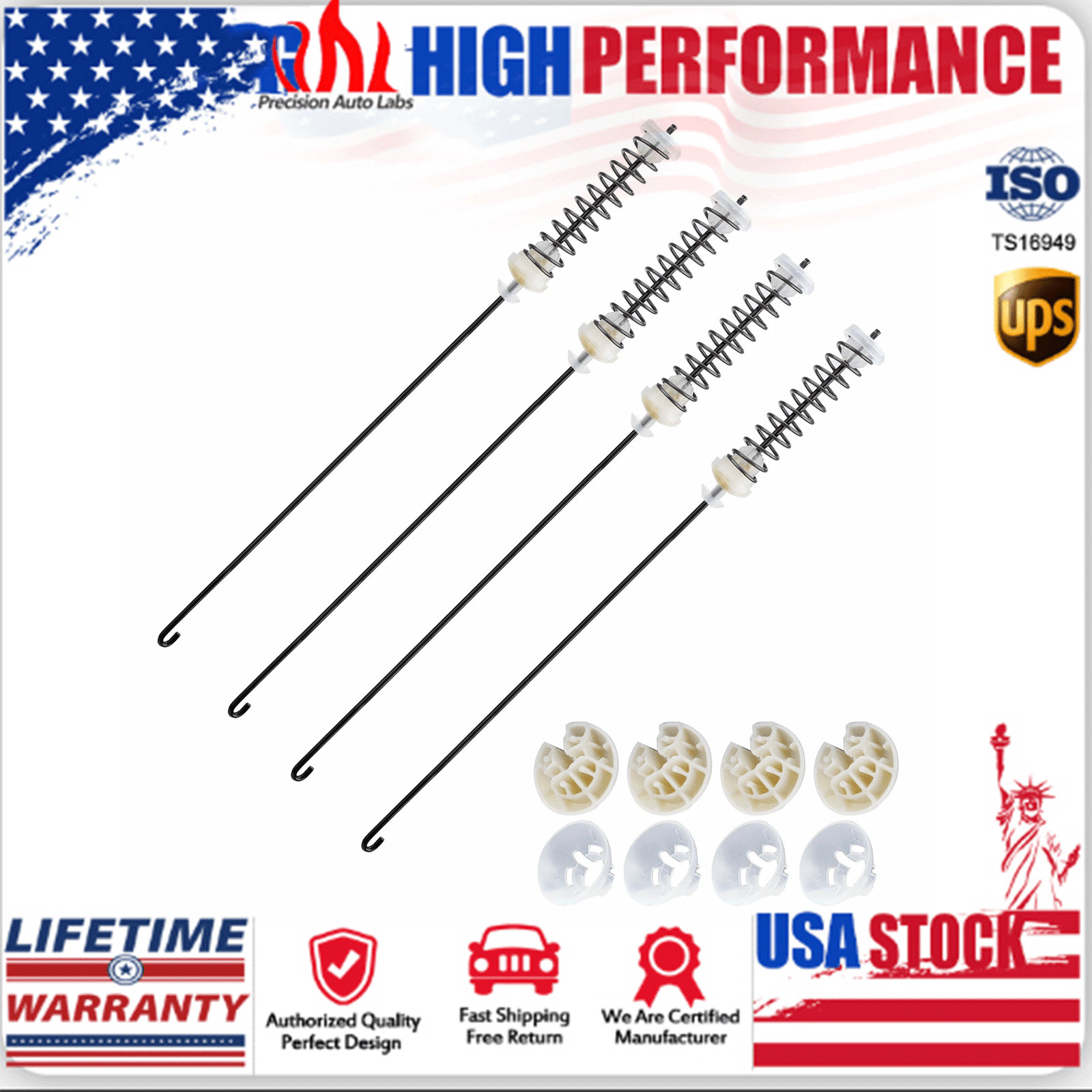 W10780045 Washer Suspension Rod Spring Kit 4PC FOR Whirlpool Kenmore WTW4800BQ0 gallery