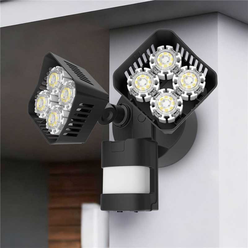 LED Motion Sensor Outdoor Security Light 30W 3400LM Wall Mounted Floodlight