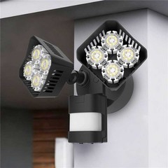 LED Motion Sensor Outdoor Security Light 30W 3400LM Wall Mounted Floodlight