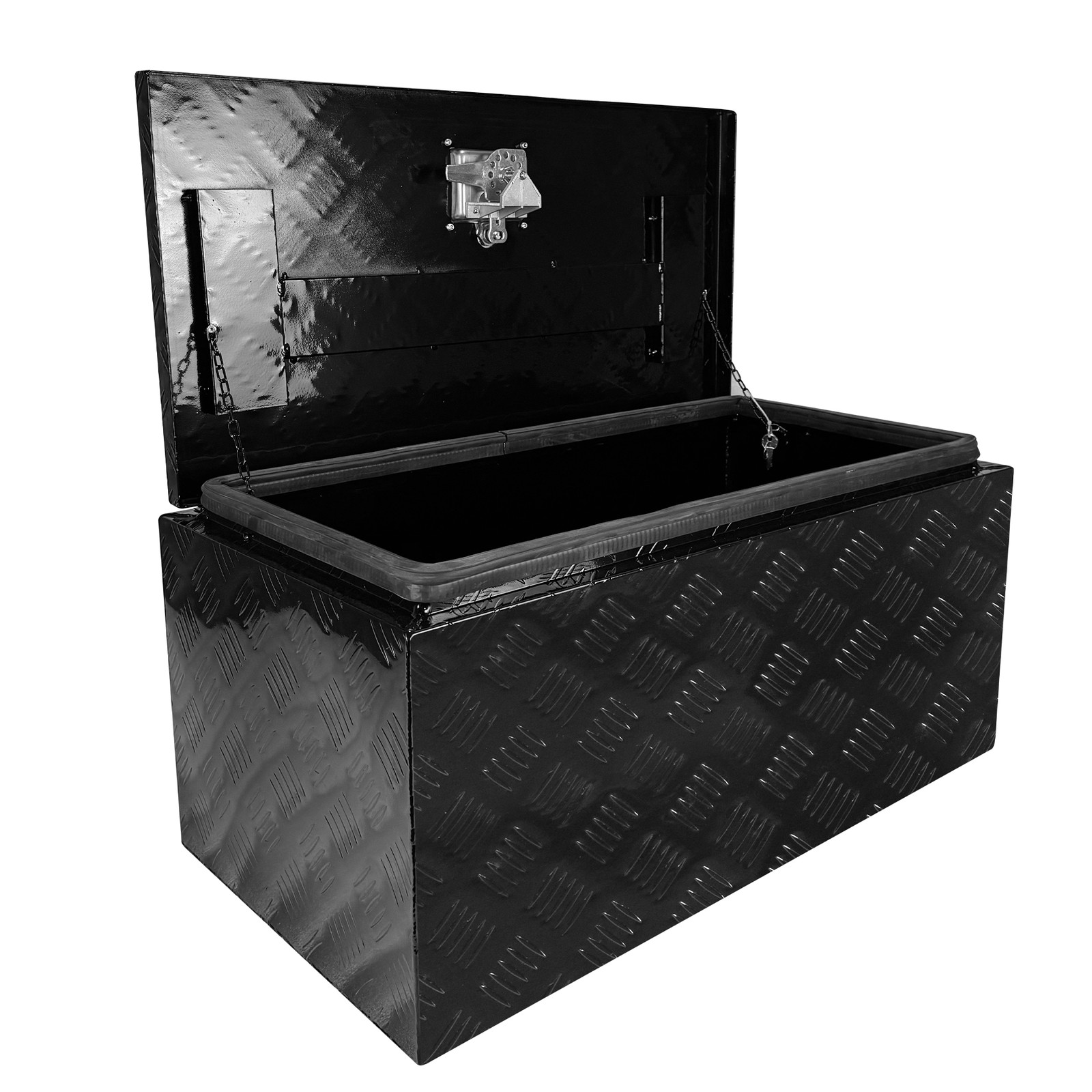 Pickup Trunk Truck Bed Storage Boxes Aluminum Trailer Tool Box 30"x14"x16" gallery