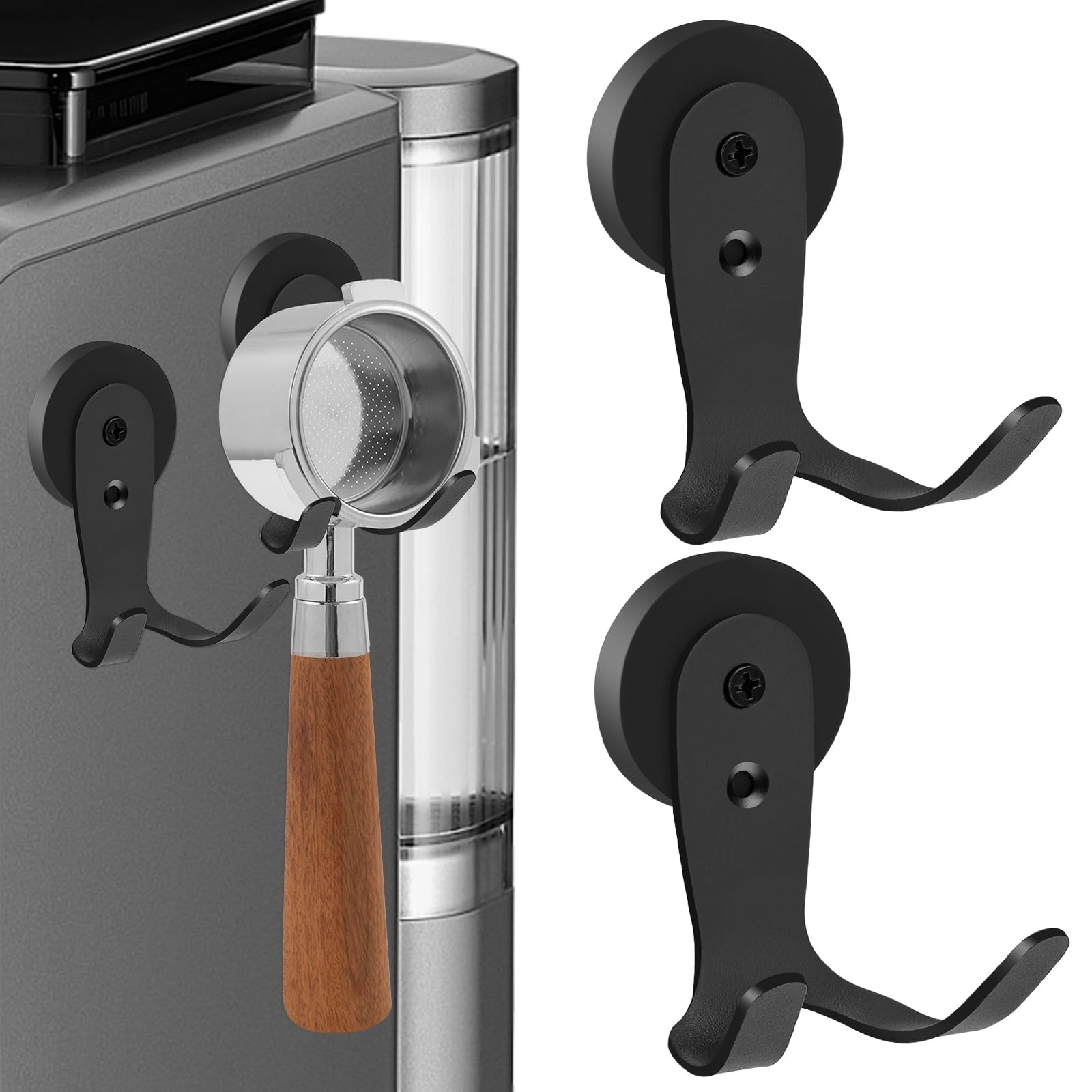 EEEKit 2PCS Magnetic Coffee Portafilter Tamper Holder, Stainless smal, Black gallery