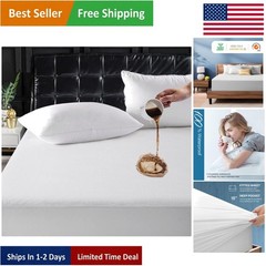 King Size Waterproof Mattress Protector – 100% Microfiber & Breathable Comfort