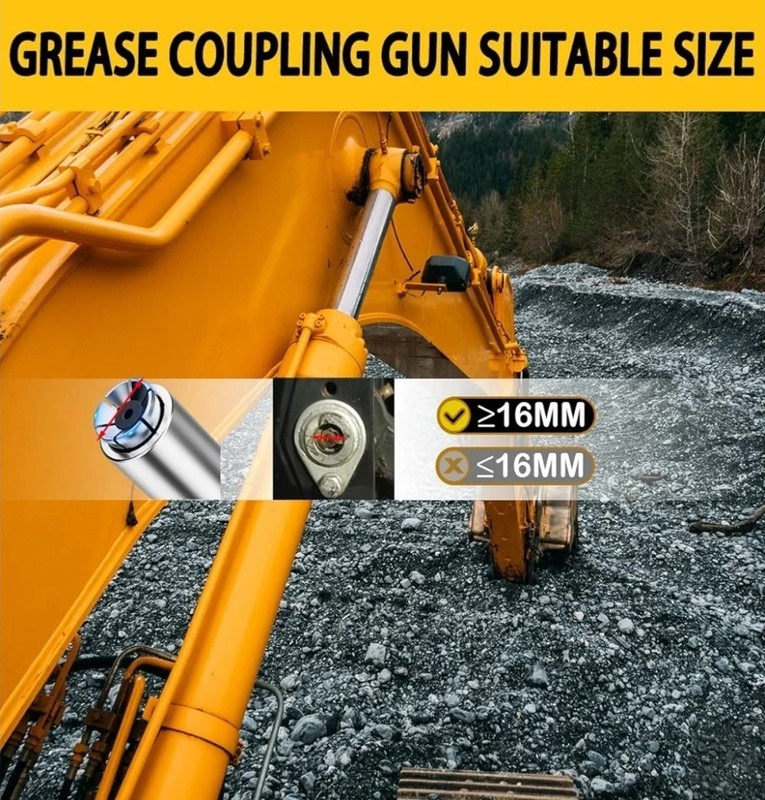 Grease Coupler, Strong Lock on Grease Couplers, 12000 PSI High Pressure Greas... gallery