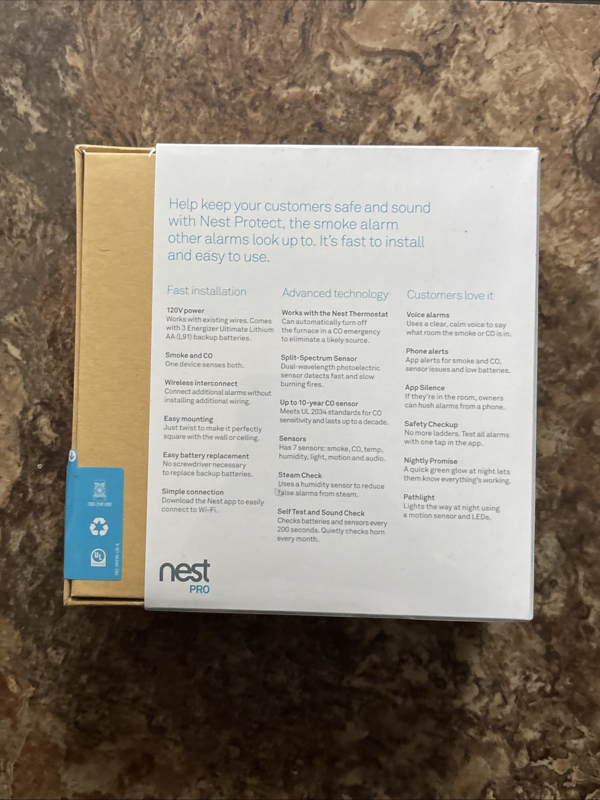 Google Nest Protect PRO Smoke & Carbon Monoxide Detector Wi-Fi Alarm Wired-2029 gallery