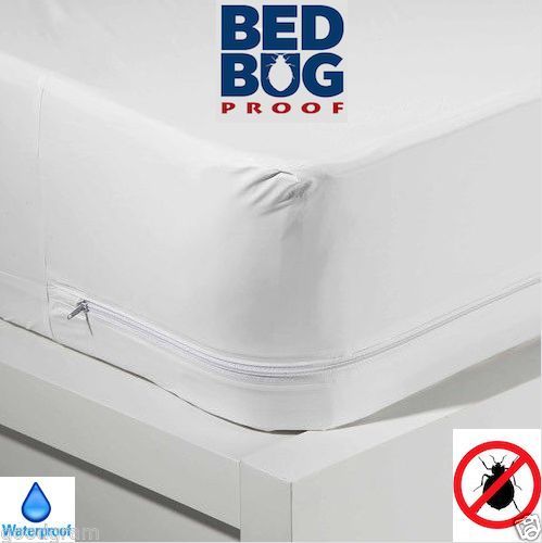 BEST! Waterproof BedBug Proof Allergen Zippered Vinyl Mattress Protector 4Size gallery