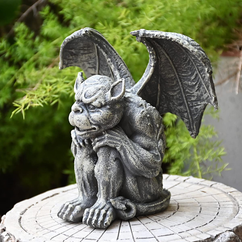Gargoyle Statue Garden Guardian Sculpture Figurine Gothic Indoor Outdoor Garden gallery