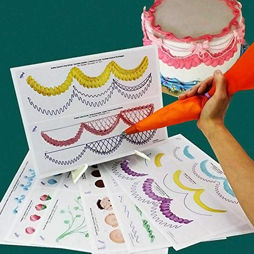 23 Sheet Cake Decorating Practice Board Icing Drawing As A4 paper, color gallery