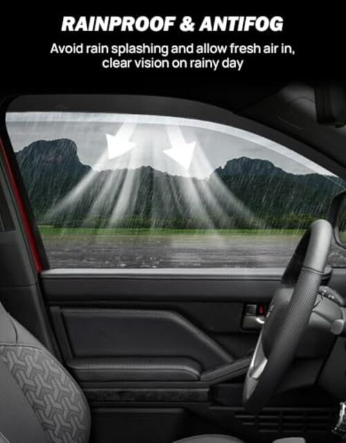 Low Profile Rain Guards Compatible with 2024 2025 2026 Tacoma Double Cab gallery