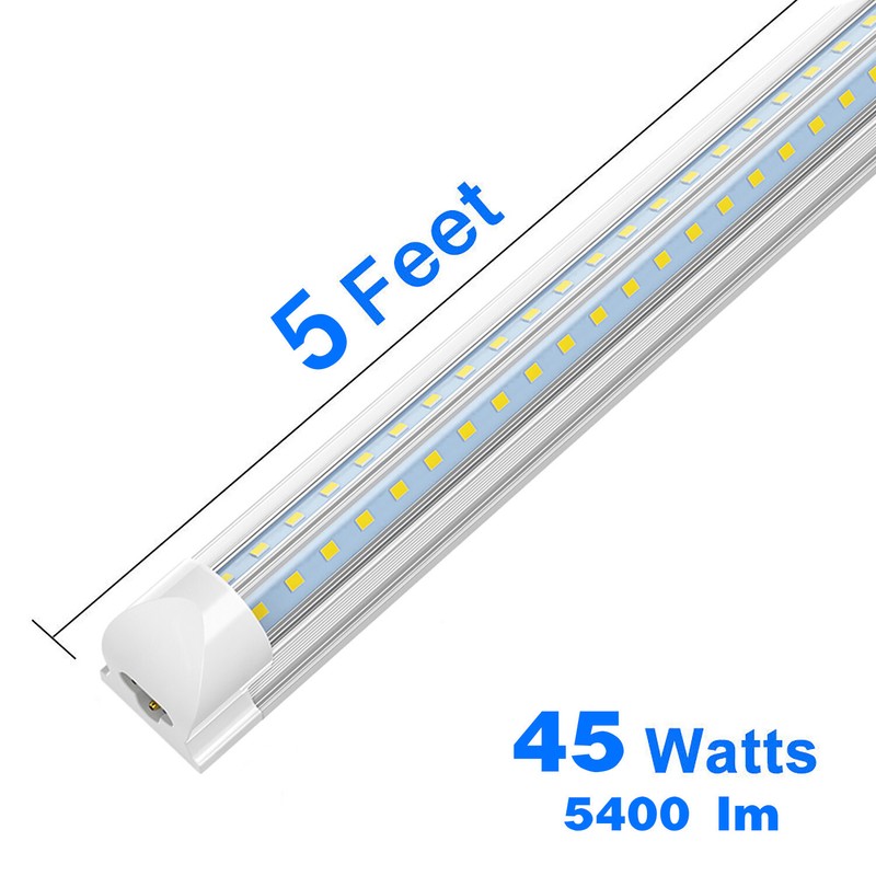 T8 2FT~8FT V-Shape Integrated LED Tube Lights Bulbs 5000K-6500K LED Shop Lights gallery