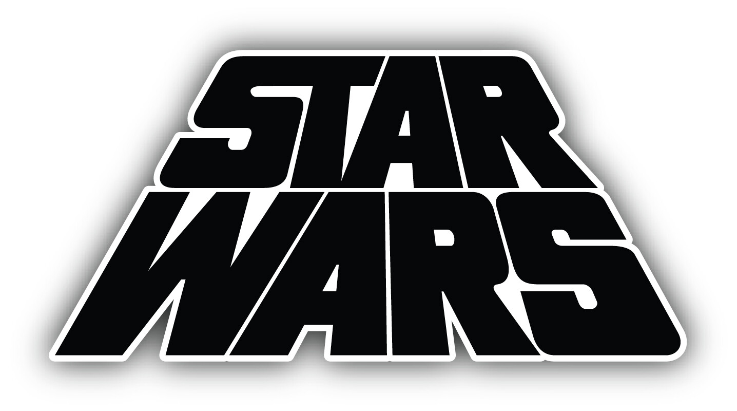 Star Wars Cartoon Black Logo Sticker Bumper Decal - ''SIZES'' gallery