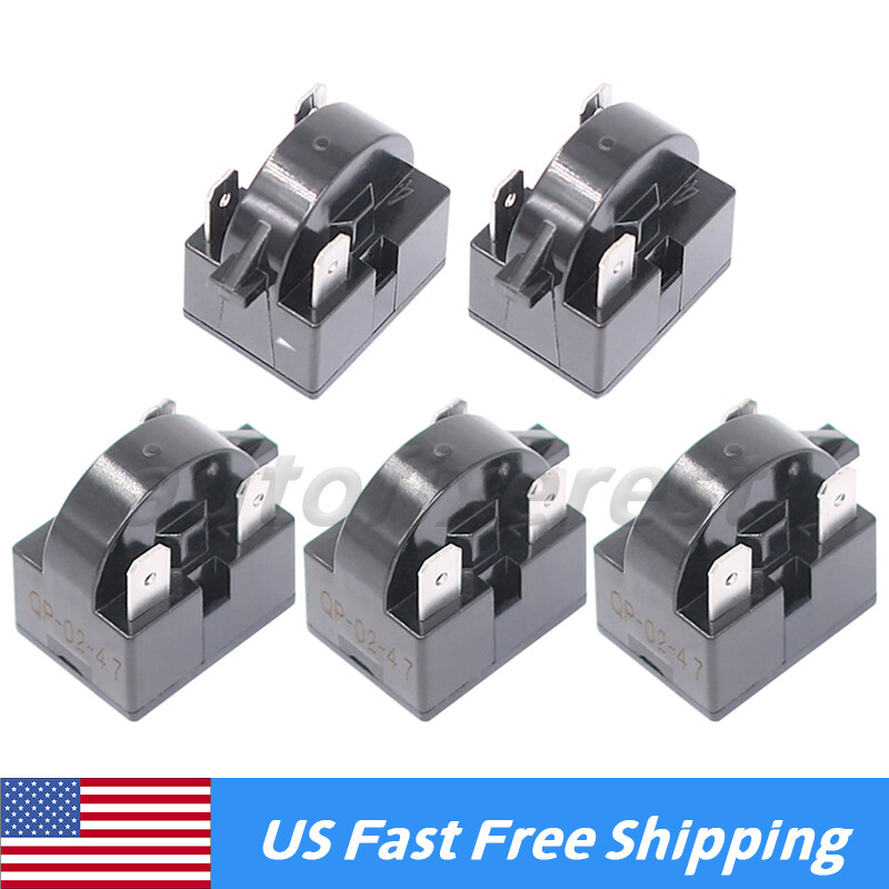 5 X QP2-4.7 START RELAY PTC 3 Pin Fits DANBY MAGIC CHEF KENMORE REFRIGERATOR New gallery