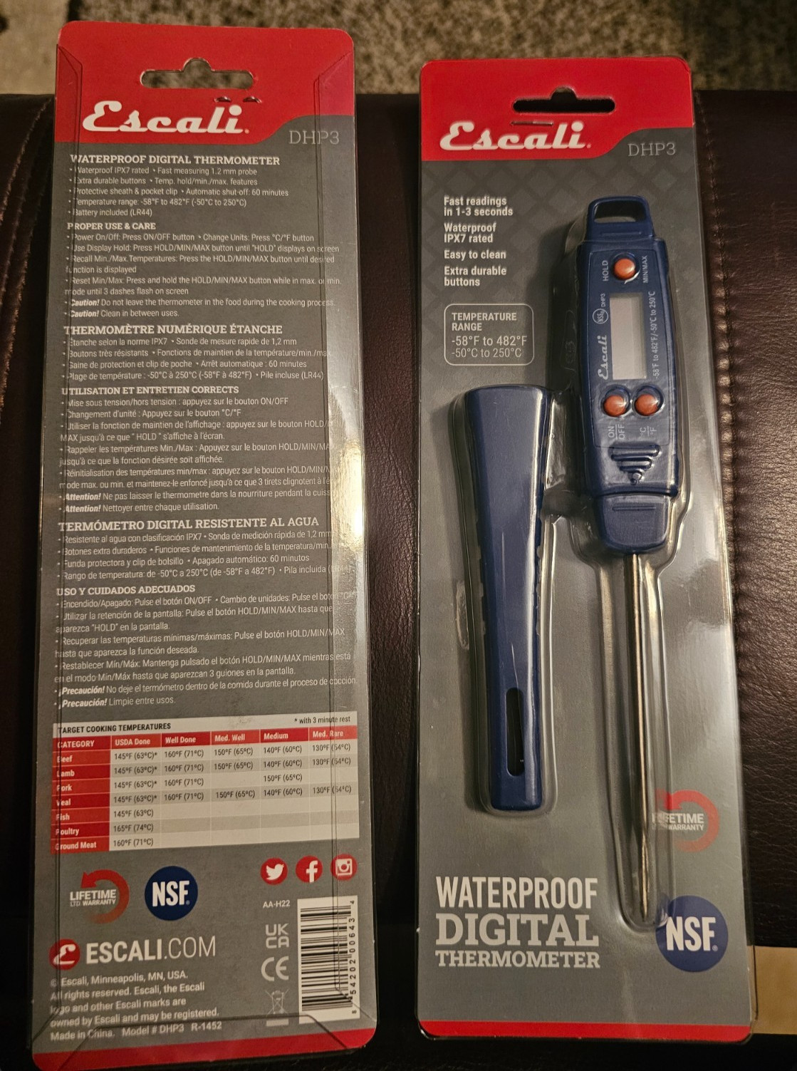 Escali Waterproof Digital Thermometer-NIP Free shipping gallery