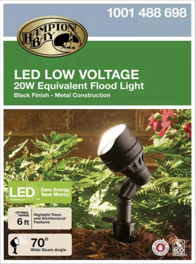 Hampton Bay 1001 488 698 LED Low Voltage Spotlight Metal Black gallery