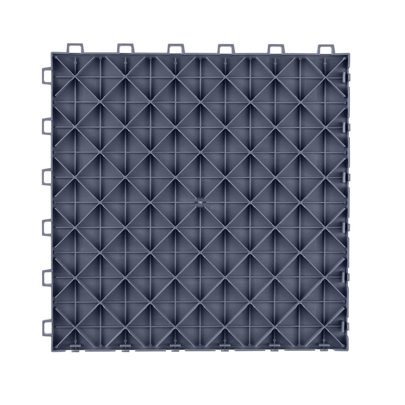 VEVOR 12x12" Garage Trac Interlocking Garage Flooring Mat Tiles 25 Pack Graphite gallery