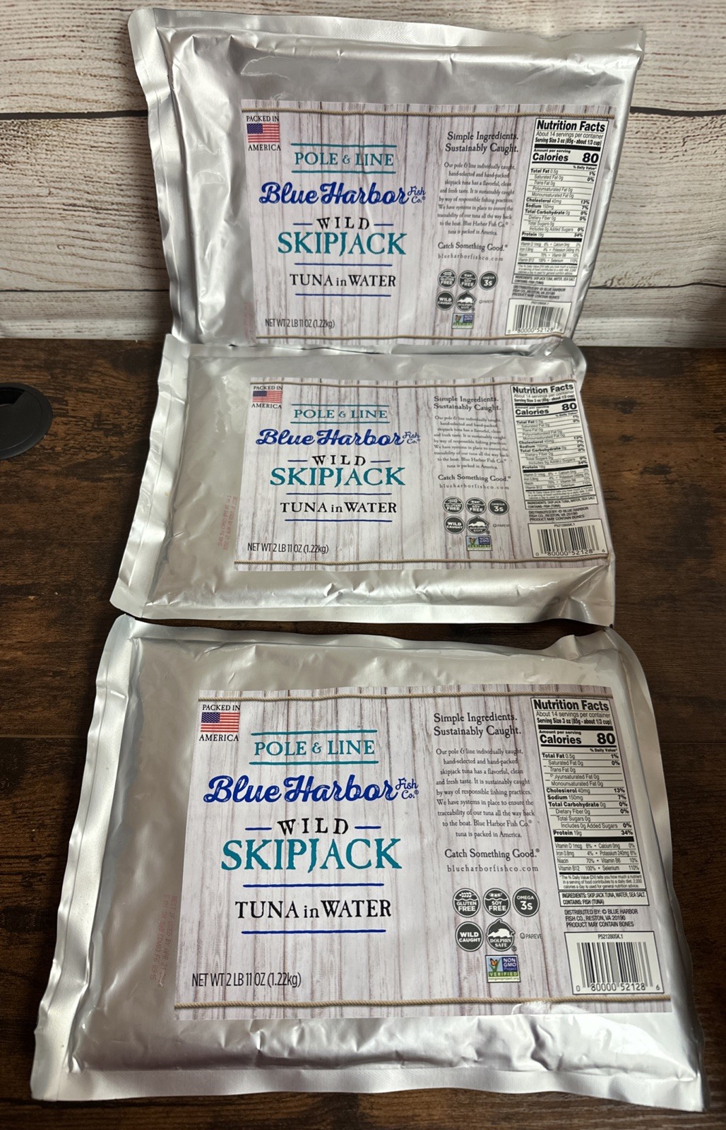 Blue Harbor Pole and Line Skipjack Tuna in Water, 43 Ounces Lot Of 3 4/2028 gallery