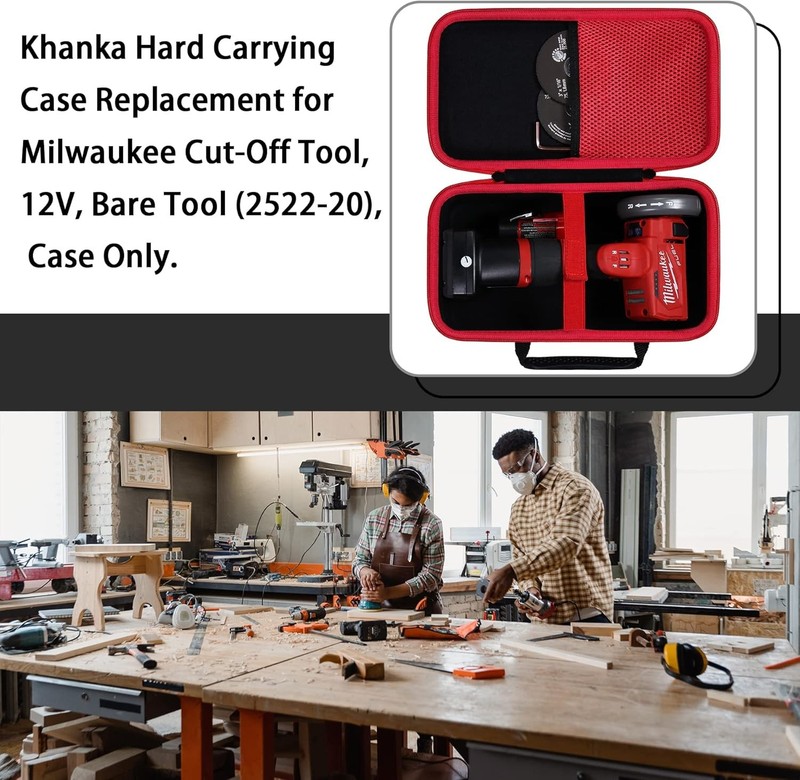 Hard Case Compatible with Milwaukee 2522-20 Cut-Off Tool Storage Bag gallery