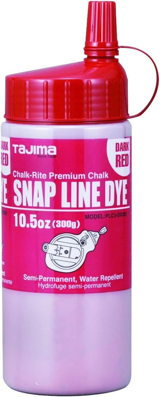 Marking Chalk - Dark Red 10.5 Oz (300G) Semi Permanent Snap-Line Dye with Durabl gallery