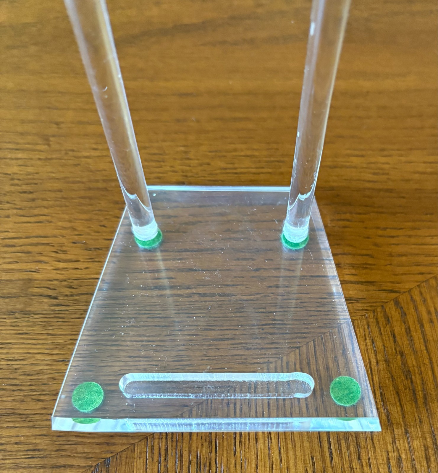 Plate Display Stand Medium Size 7"H Clear Lucite Holds up to 7 1/2" Plate gallery