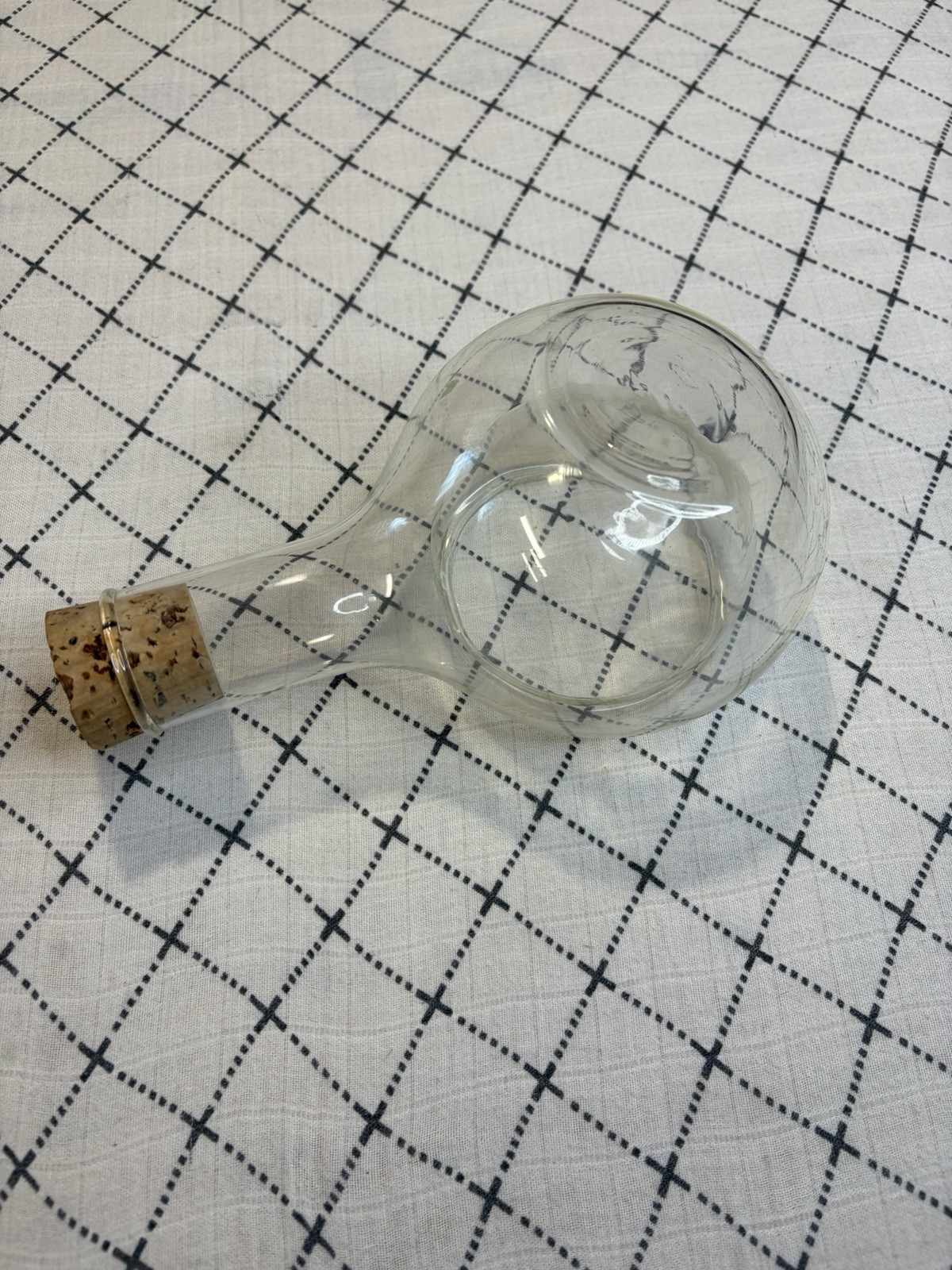 Clear Glass Tilted Terrarium Bottle gallery