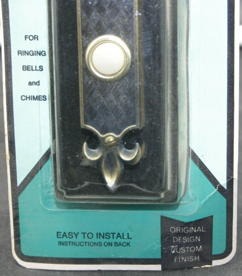 Vintage Trine Lighted Push Button Doorbell 890 French Traditional Style w/Screws gallery