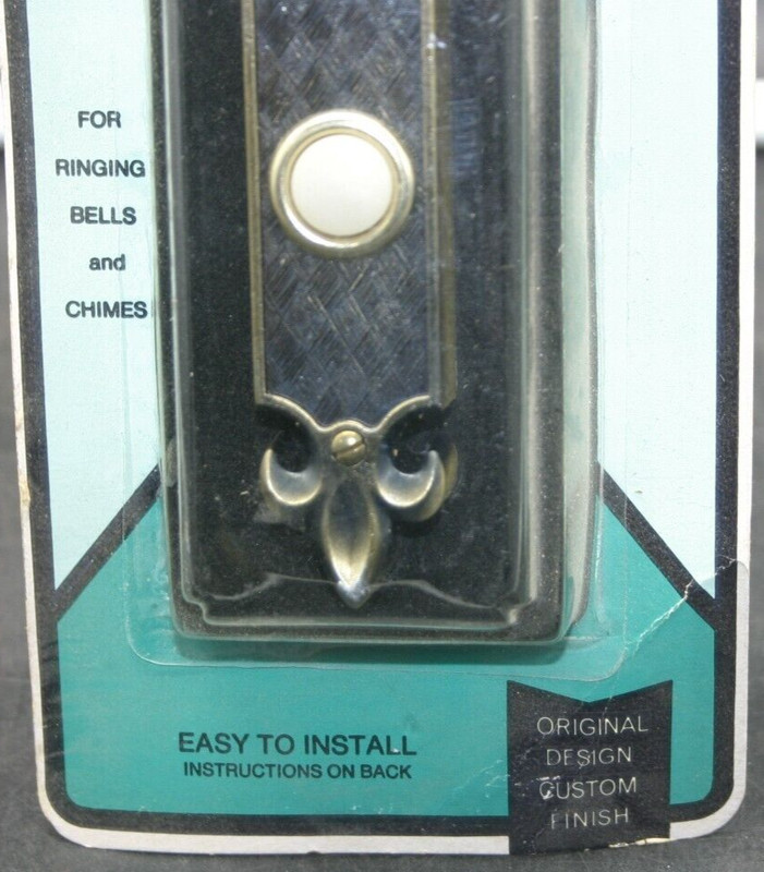 Vintage Trine Lighted Push Button Doorbell 890 French Traditional Style w/Screws gallery