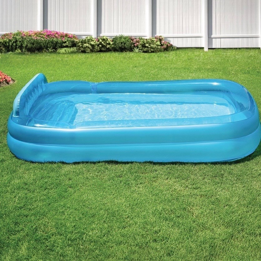 Member's Mark 10ft Inflatable Family Pool with Bench 2 Cup Holders gallery