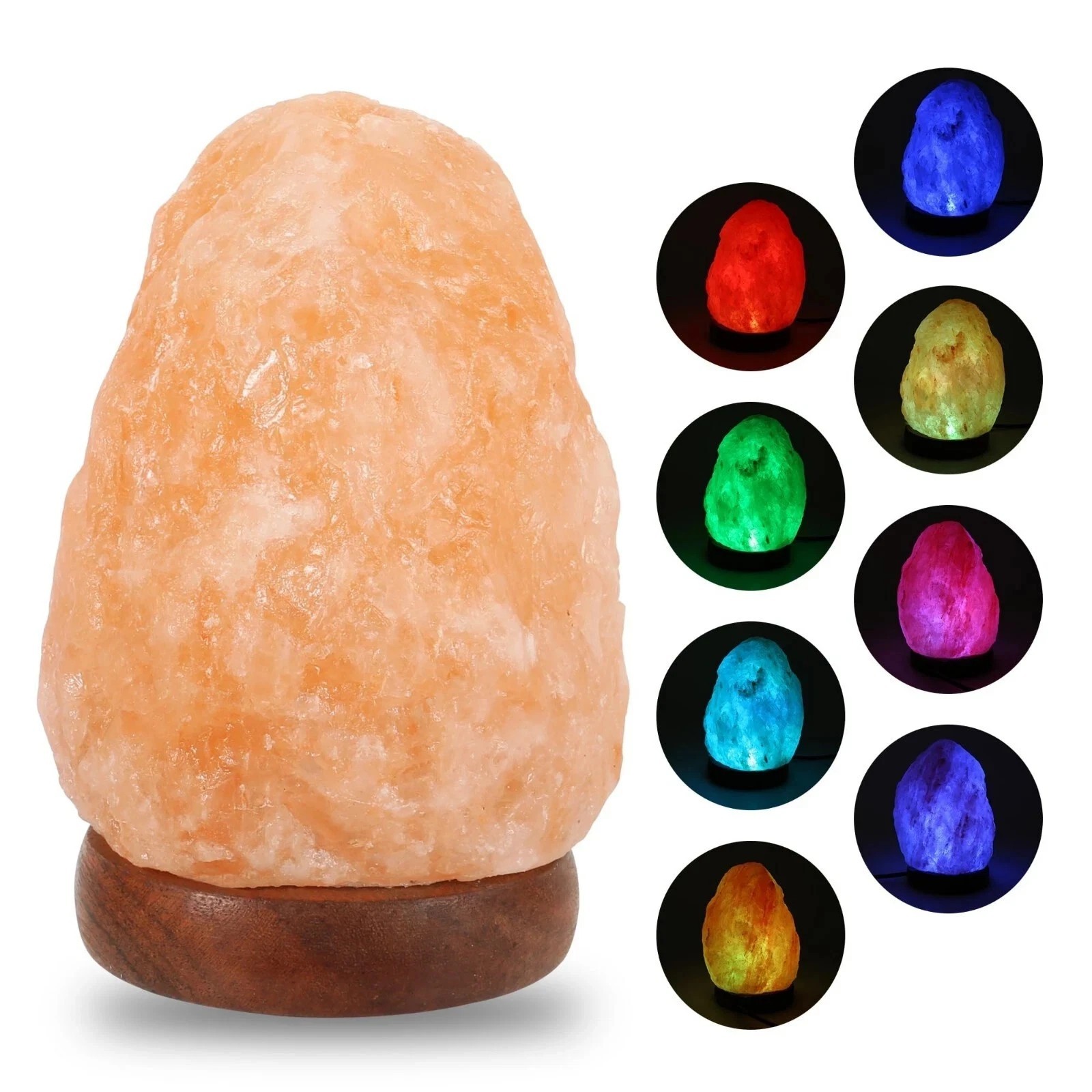 Himalayan salt lamp Multicolor Large - Zen Mood Night Light Home Décor FREE SHIP gallery