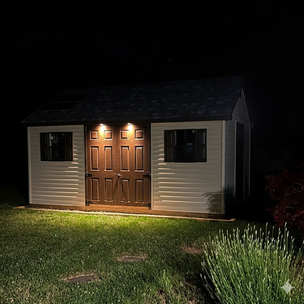 Solar Panel Power Kit for Shed with Battery, Lights and Fan, 200W Kit+Controller gallery