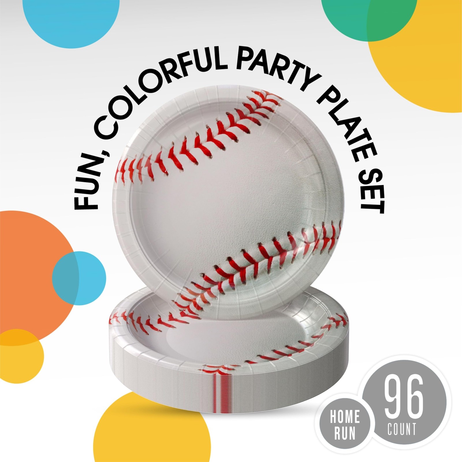 Party Solids Baseball Plates Paper Heavy Duty 10 Inch Baseball Paper Plates D... gallery