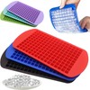 This small silicone ice cube tray set (3-piece pack) makes 160 ice cubes. gallery