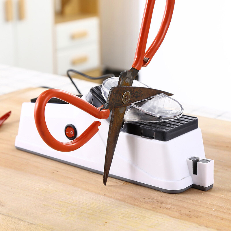 Electric Scissor & Knife Sharpener USB Charging Grinding Machine Straight Knives gallery
