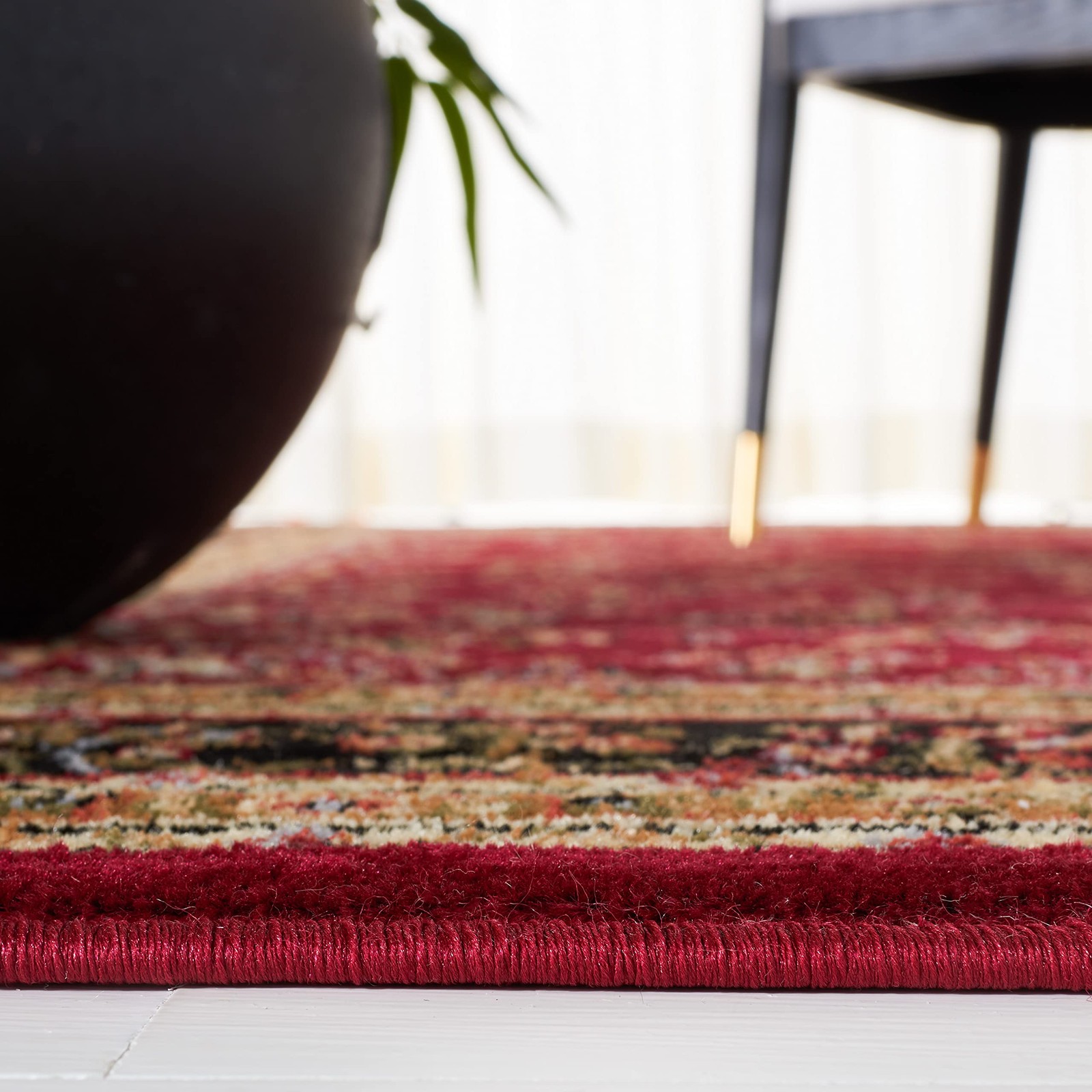 Area Rug 6 x Square Red Black Traditional Oriental Safavieh LNH331B Lyndhurst gallery