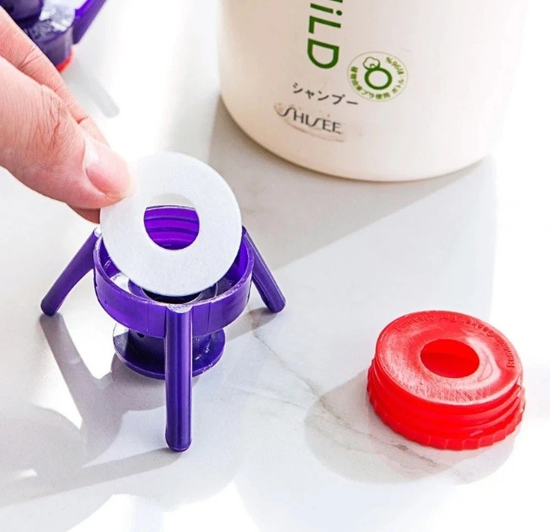 6-Pack Bottle Emptying Kit Dispenser Cap for Shampoo Lotion Conditioner Pump Top gallery