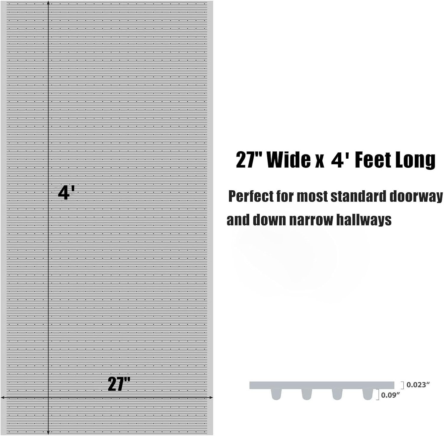 Plastic Carpet Runner 27 x 48 Inch Plastic Area Rug for Doorway, Carpet Prote... gallery