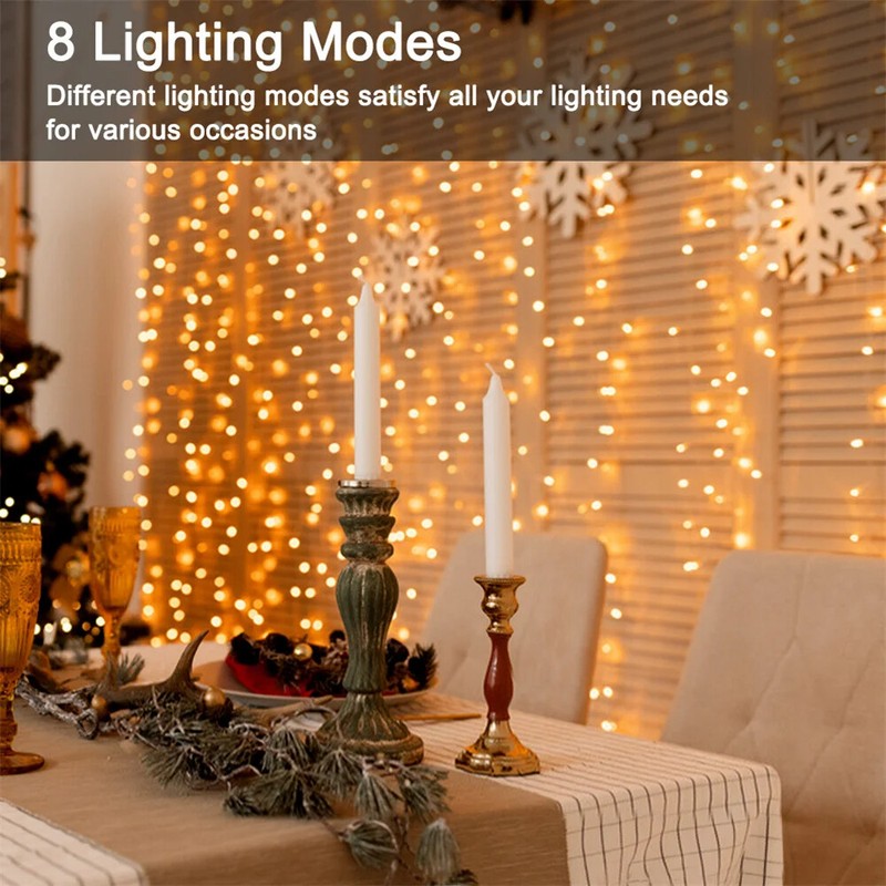 1m-10m USB LED String Light 8 Modes Decoration Holiday Outdoor Home Party Lights gallery