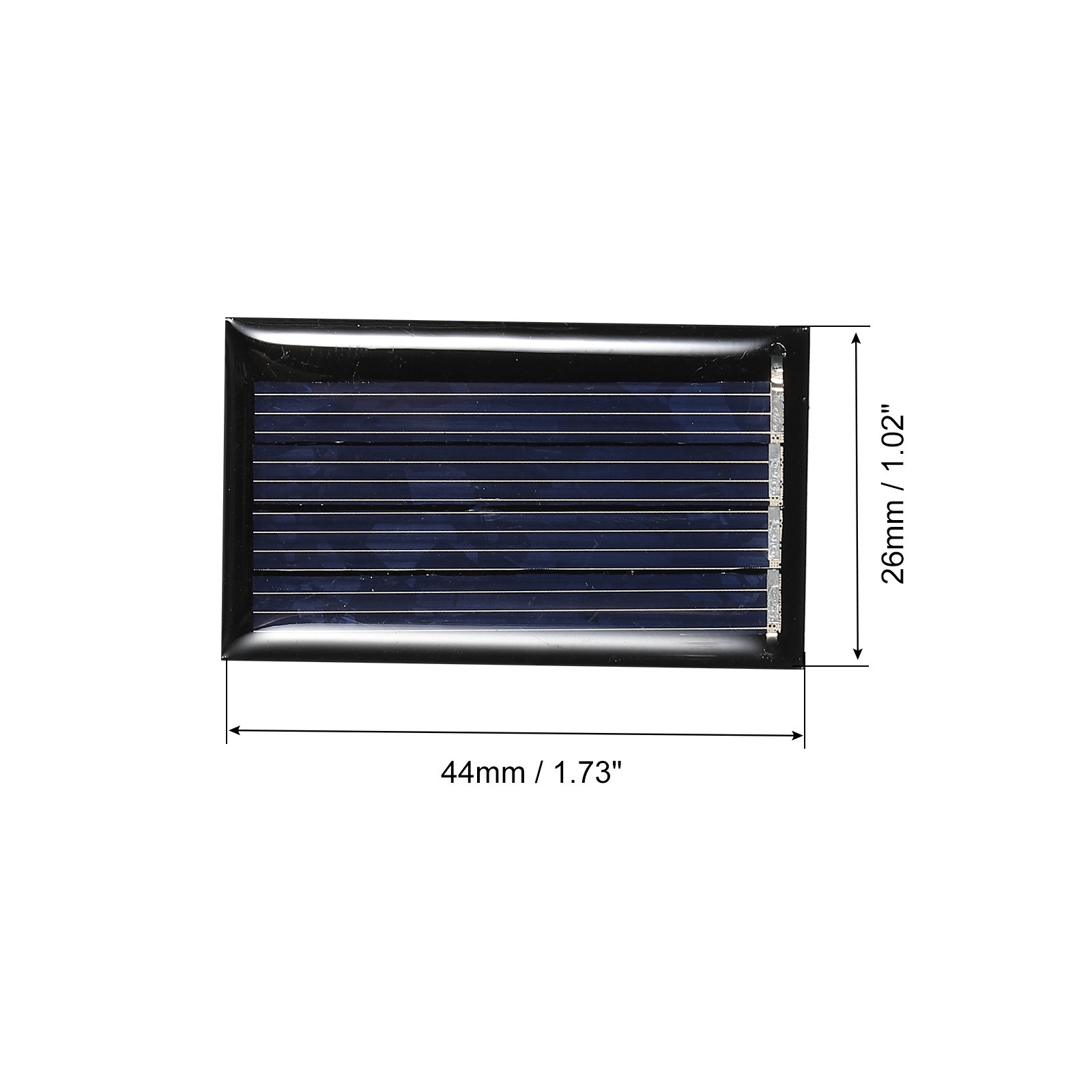 Mini Solar Panel Cell 2V 45mA 0.09W 44mm x 26mm for DIY Project Pack of 5 gallery