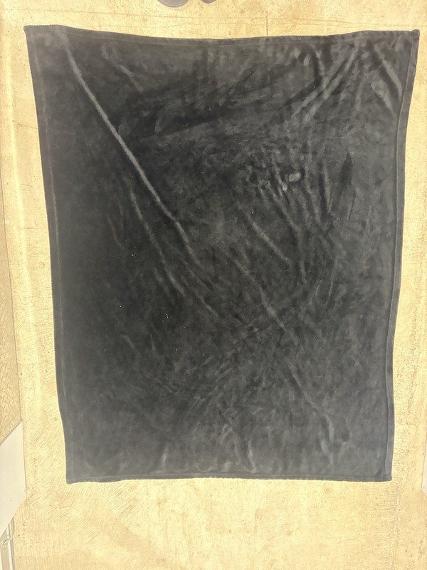 Black Solid Color Rectangular Throw Blanket, Throw Size, No Closure gallery
