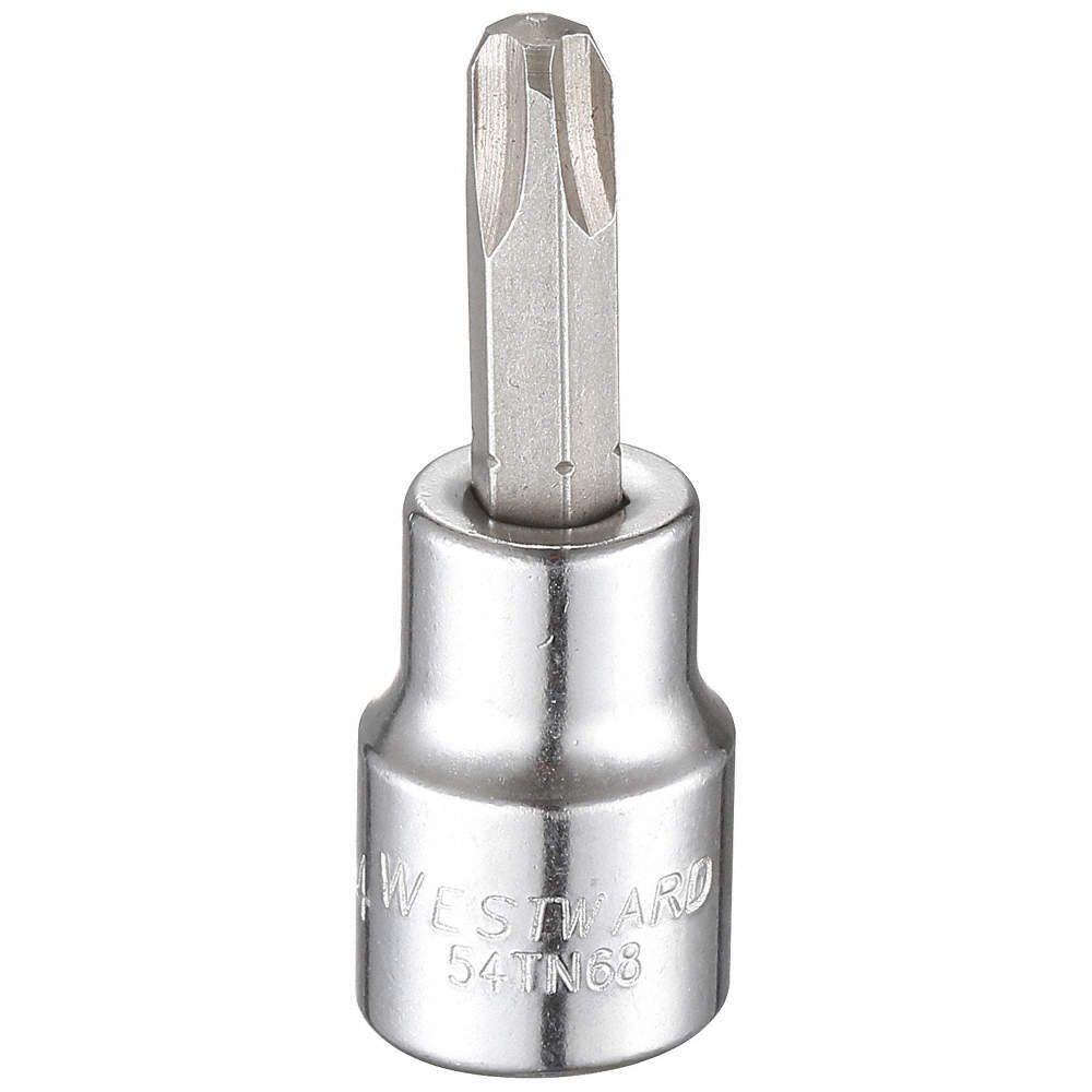 WESTWARD 54TN68 Socket Bit, Steel, 3/8 in, TpSz PH4 54TN68 gallery