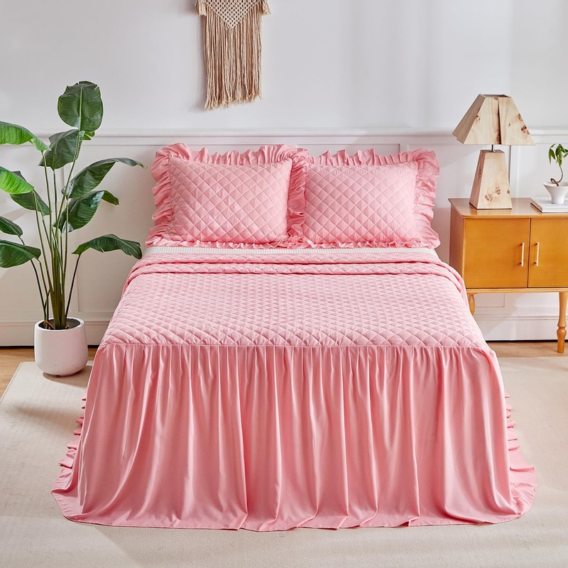 Uozzi Bedding Ruffle Skirt Bedspread Set - 30 - Ruffled Summer gallery