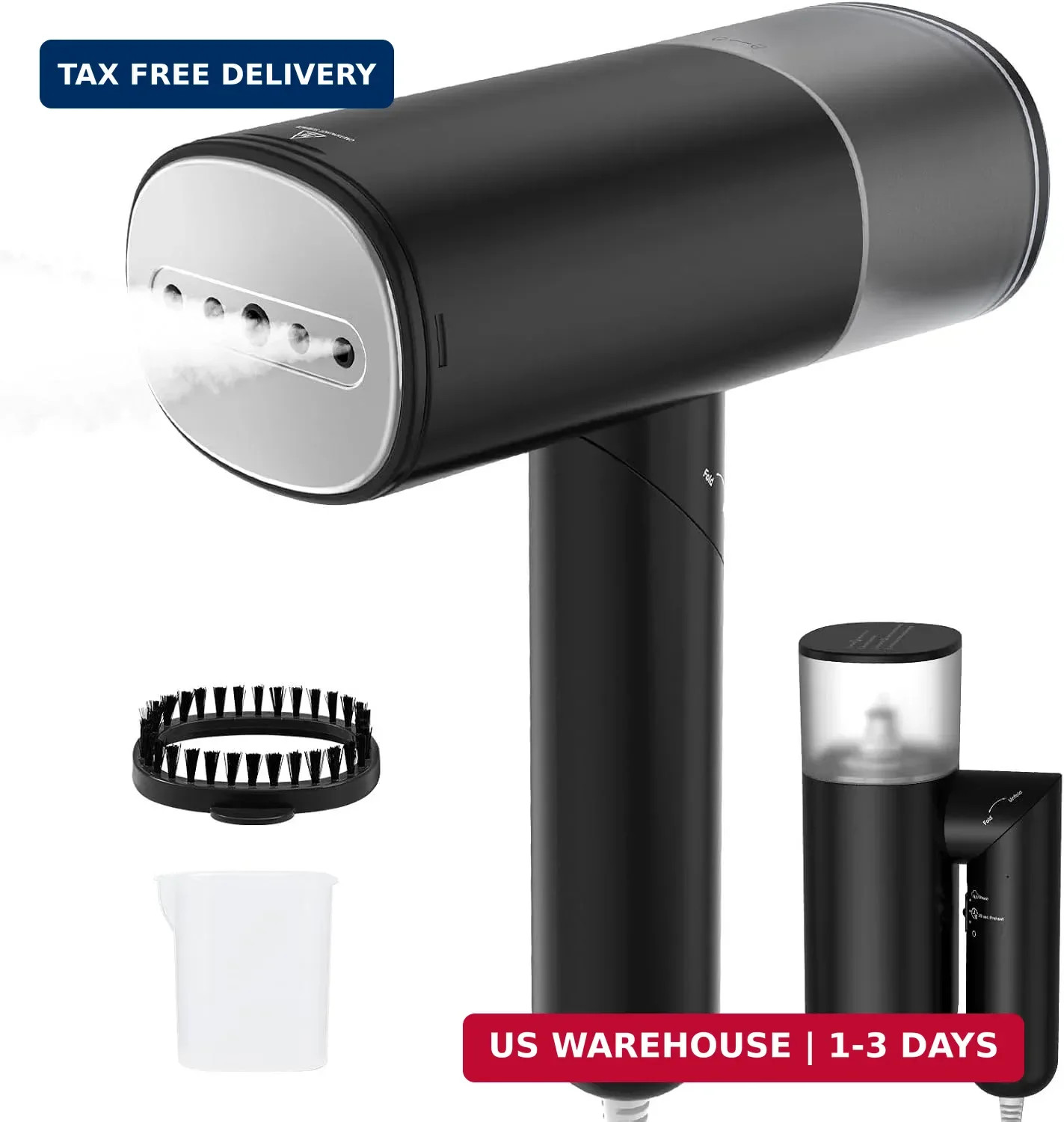 Handheld Steamer for Clothes, 1200W Foldable Travel Steamer, 20 Sec Preheat Garm gallery